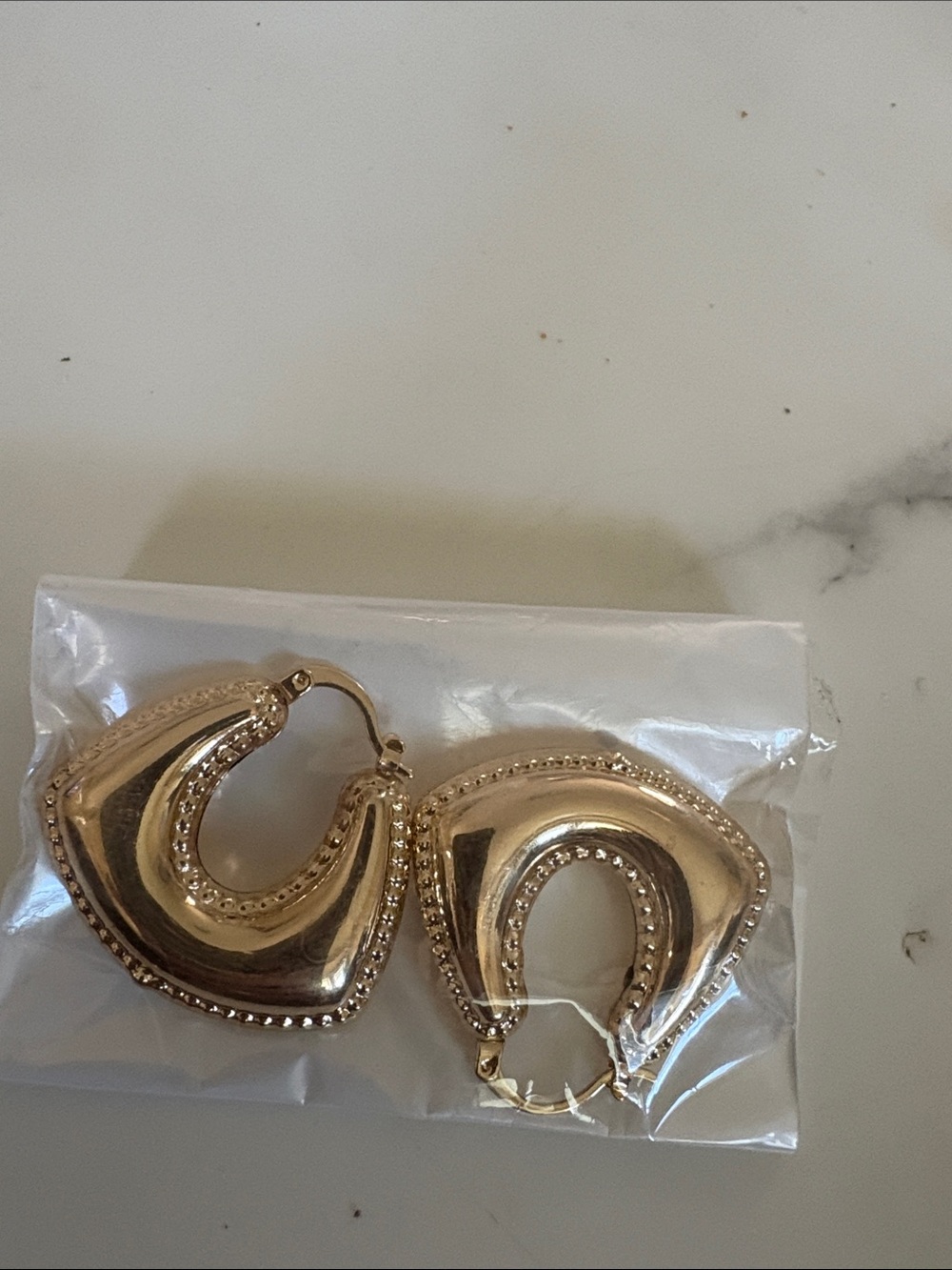 Gold Hoop Statement Earrings - Women Jewelry